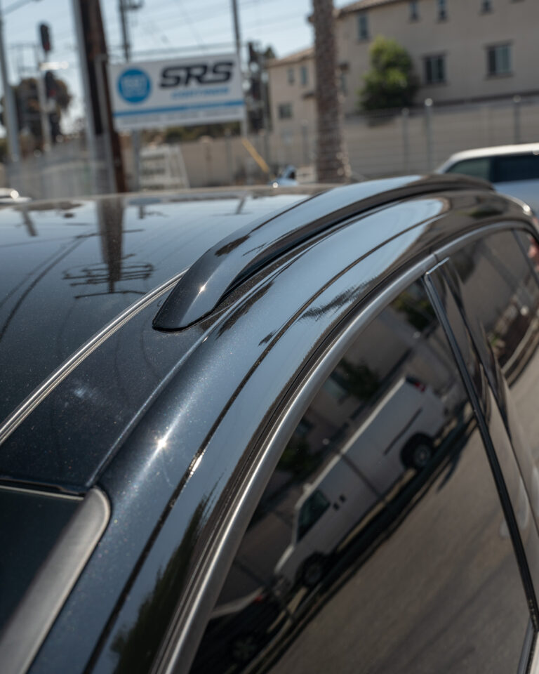 black hood of car