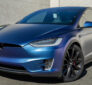 Blue Tesla with XPEL ceramic coating